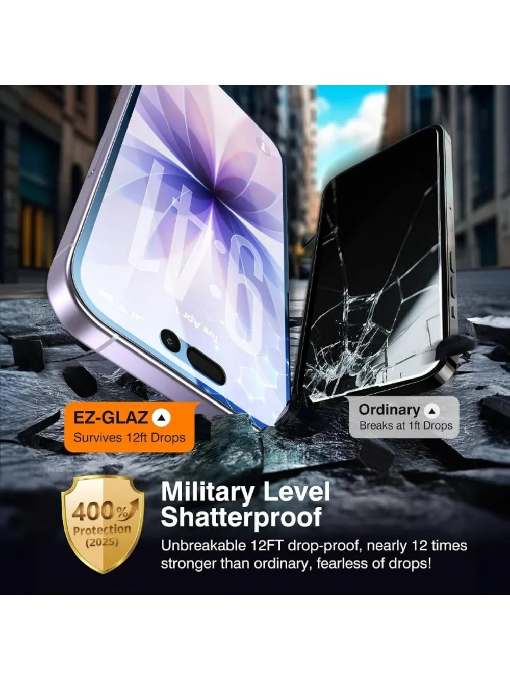 4-Pack Privacy Screen Protector for iPhone 17, 9H Hardness, Bubble-Free Install